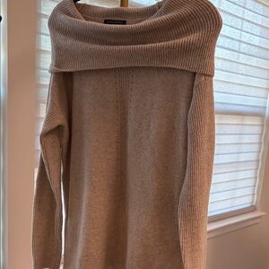 Banana Republic Beige Off-Shoulder Sweater